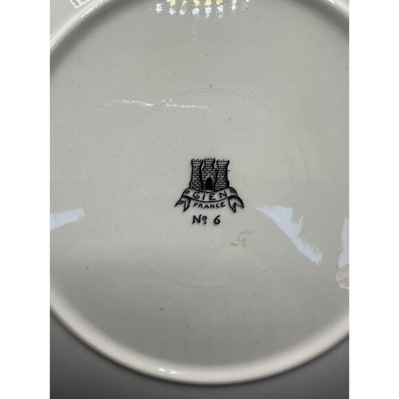 GIEN Grands Crustaces #6 Crab w/Shell Hand Painted Faience 10" Plate France 1961 - Picture 7 of 8